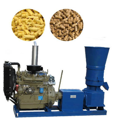 kwaliteit  Machinery Repairs High Productivity Workshop Portable Pellet Machine R-Type Flat Die Agriculture Small Biomass Feed Pellet Making Machine For All Animals fabriek